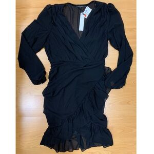 NWT Papermoon Black Long Sleeve Dress